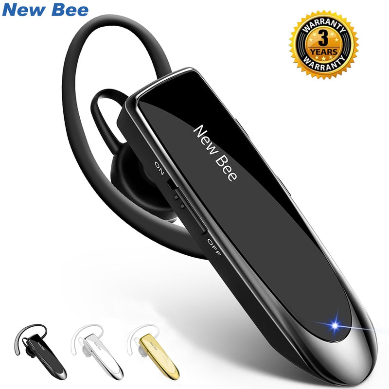 Nova abelha bluetooth v5.0 fone de ouvido sem fio hands-free fones de ouvido 22h música fone de ouvido com cvc6.0 mic para o negócio/condução